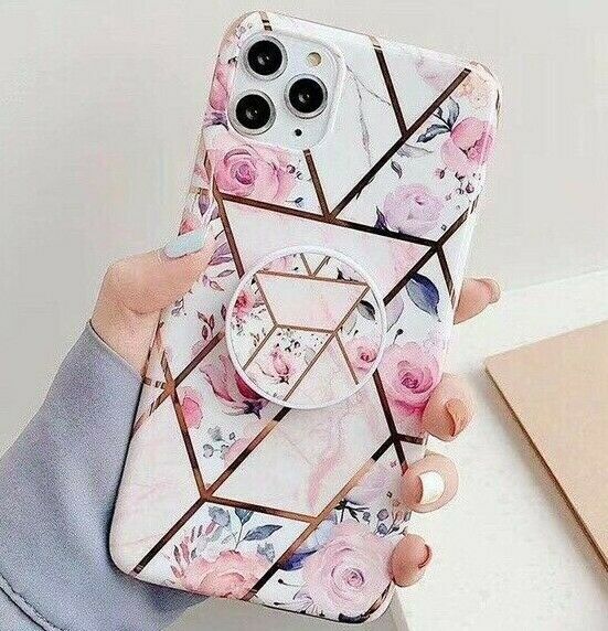 Marble Case With Holder Stand Quality For iPhone 11 Pro Max