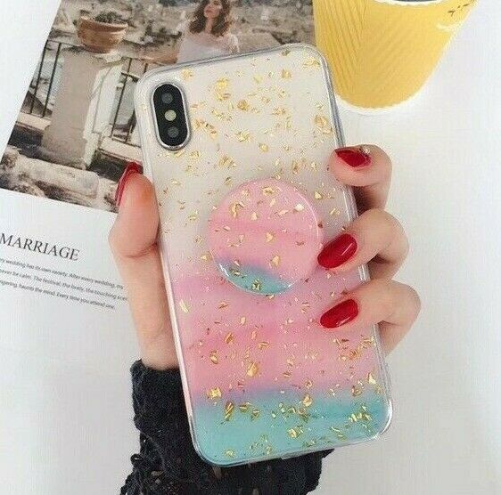 Marble Case With Holder Stand Quality For iPhone 11 11Pro