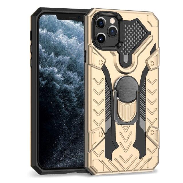 Case Luxury Armor Shockproof Ring Holder Case For iPhone