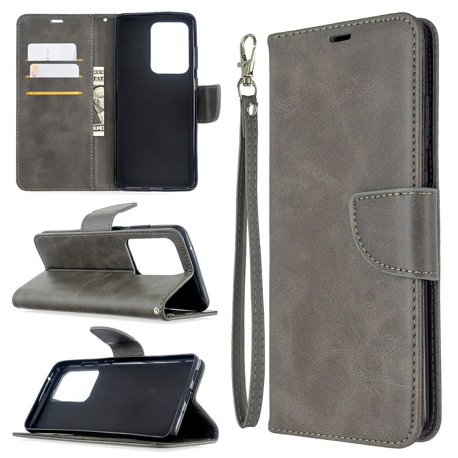 Ultra Flip Leather Card Wallet Stand Case For Samsung Galaxy