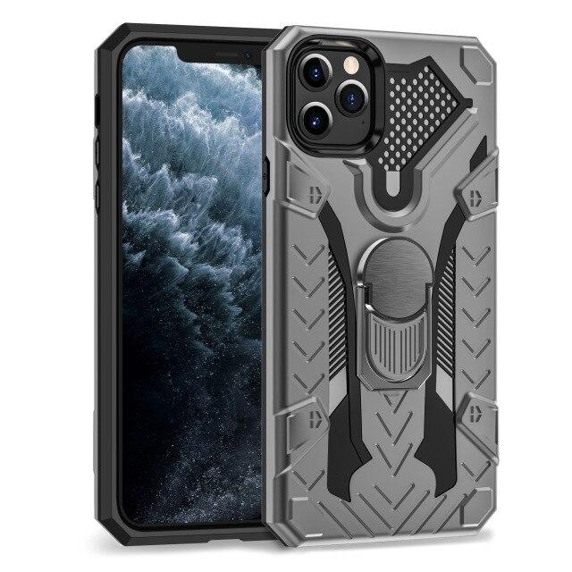 Case Luxury Armor Shockproof Ring Holder Case For iPhone