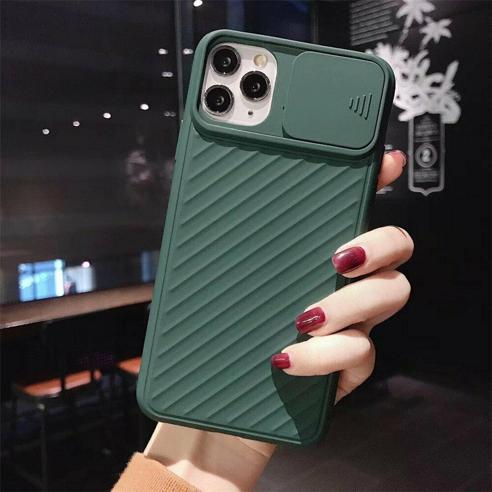 Camera Protective Case Solid Soft Silicone Back for iPhone 11 Pro MAX