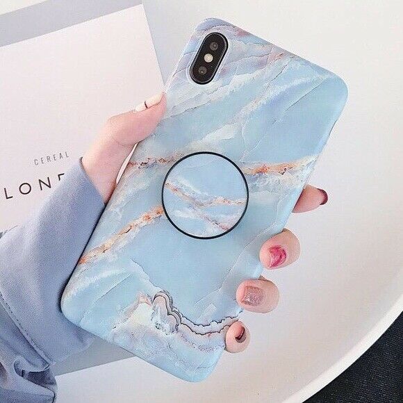 Marble Case With Holder Stand Quality For iPhone 11 Pro Max