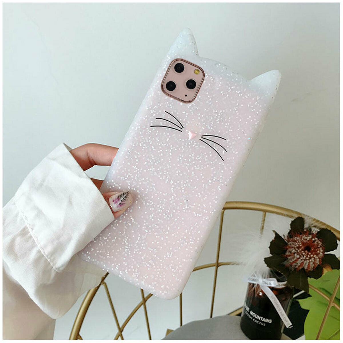 Cute Cat Silicone Fitted Cover for iPhone