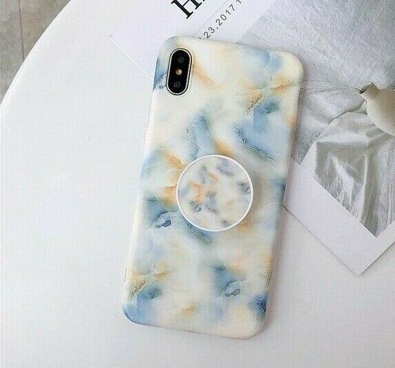 Marble Case With Holder Stand Quality For iPhone 11 11Pro