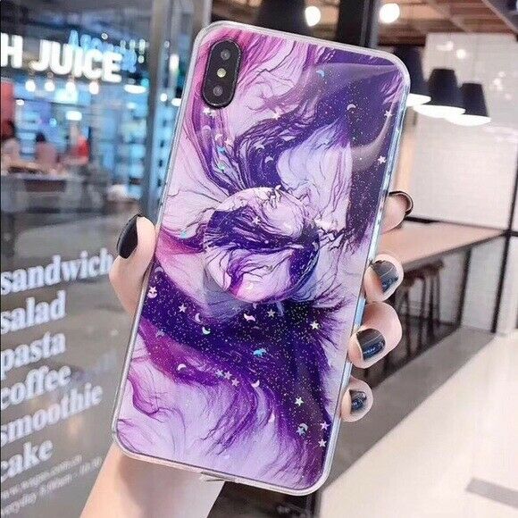 Marble Case With Holder Stand Quality For iPhone XS XS Max