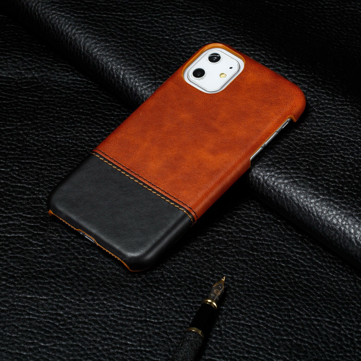 Ultra Slim Leather Case Shockproof For iPhone