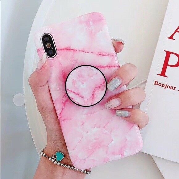 Marble Case With Holder Stand Quality For iPhone 11 Pro Max