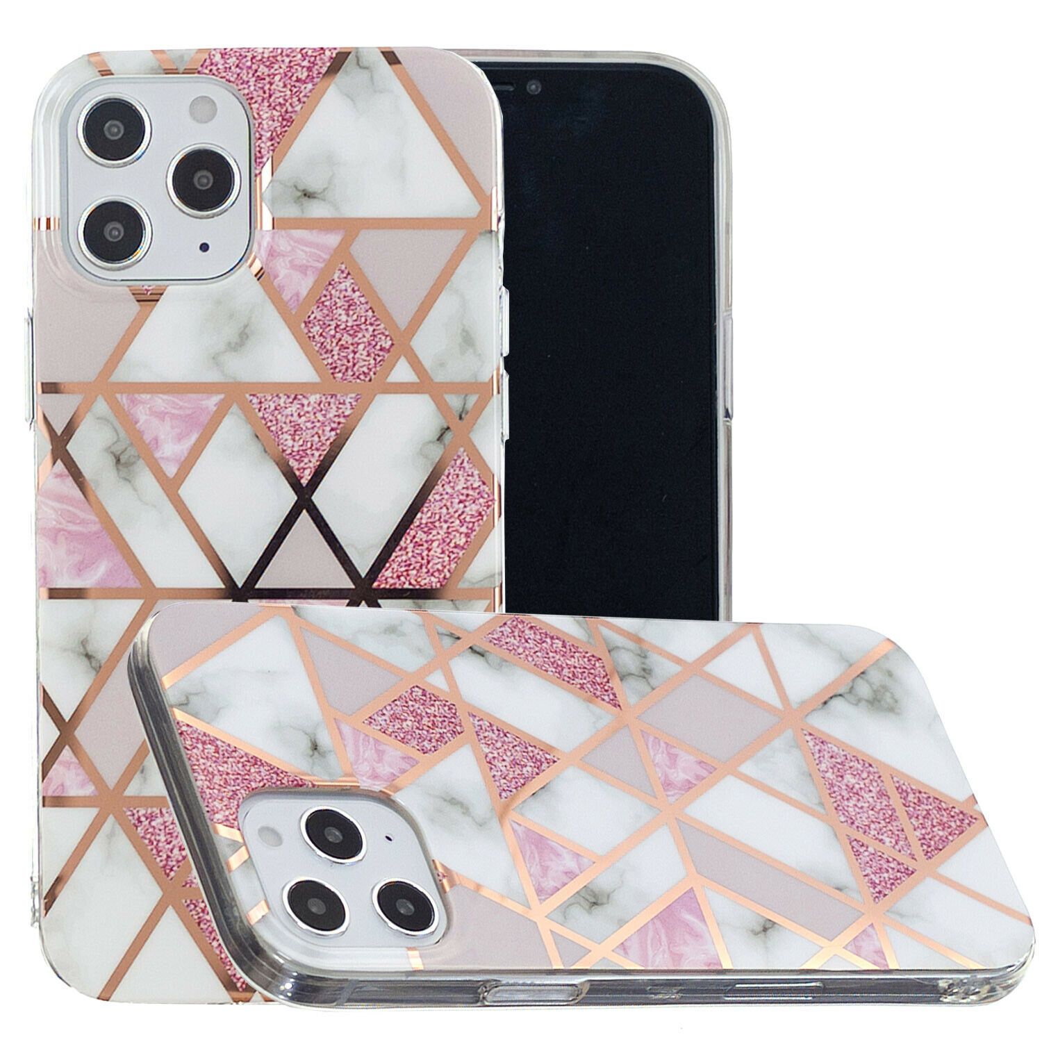 Marble Glossy Soft Slim Back Case For iPhone