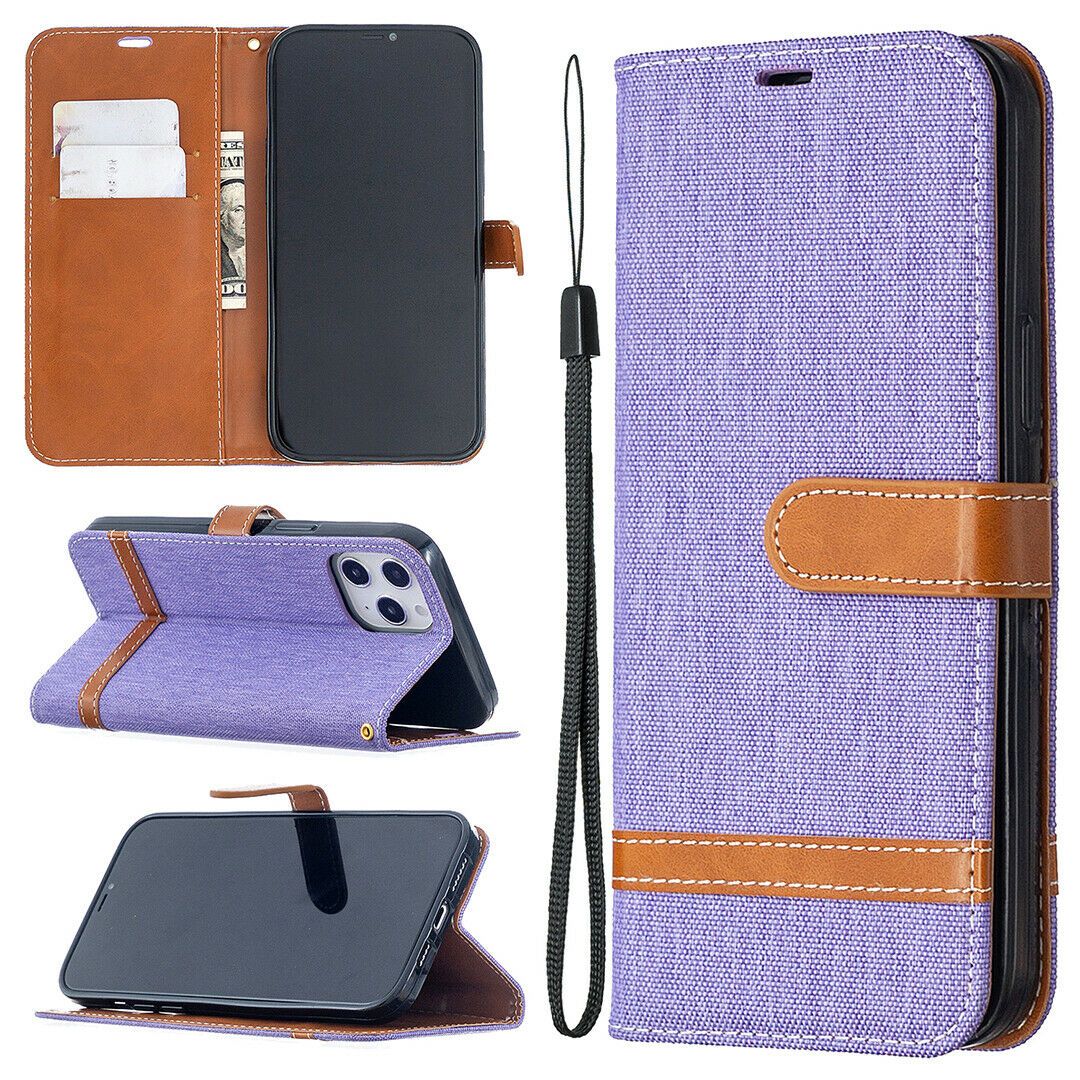 Leather Wallet Stand Card Stand Case For iPhone