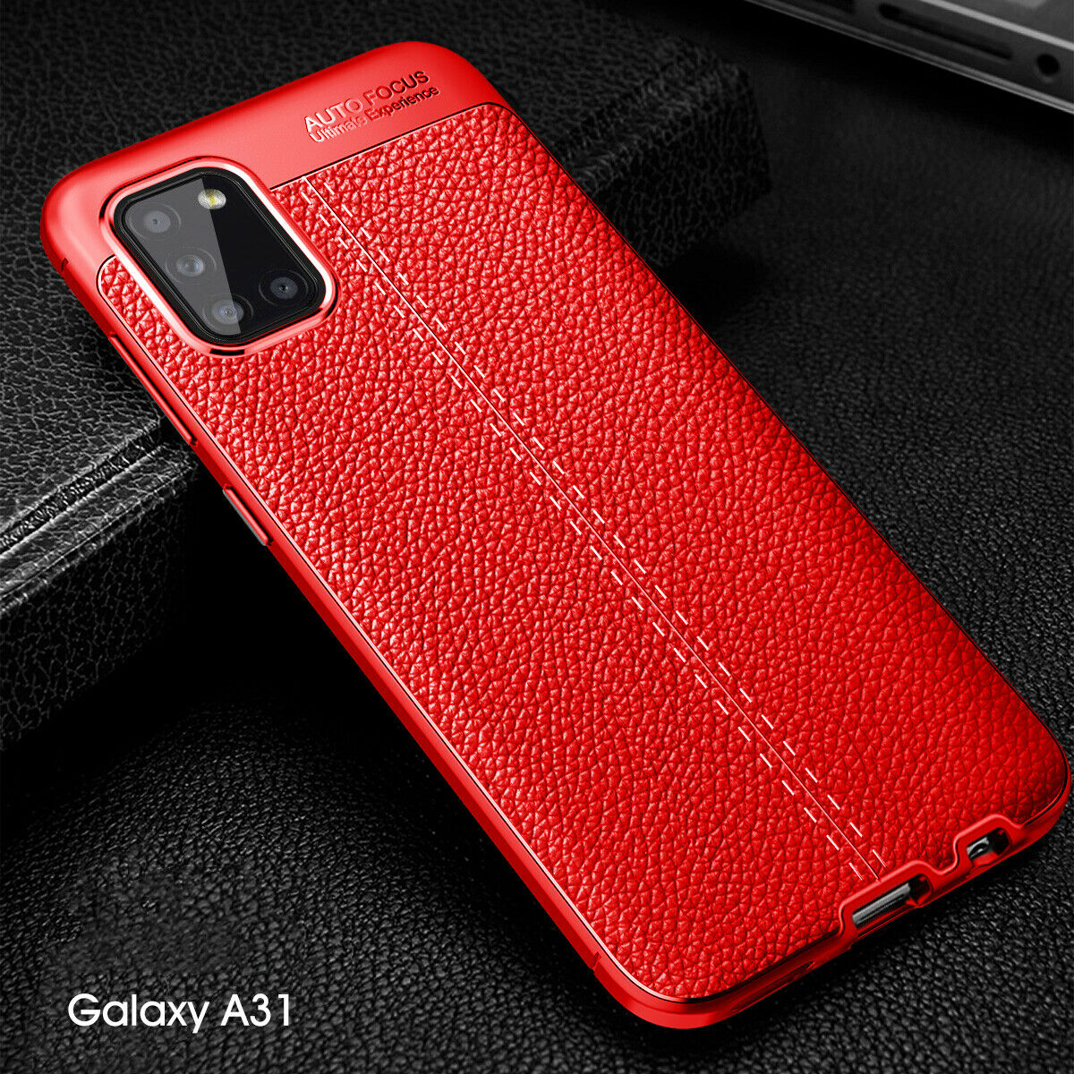 Luxury Shockproof Leather Rubber Case for Samsung S20