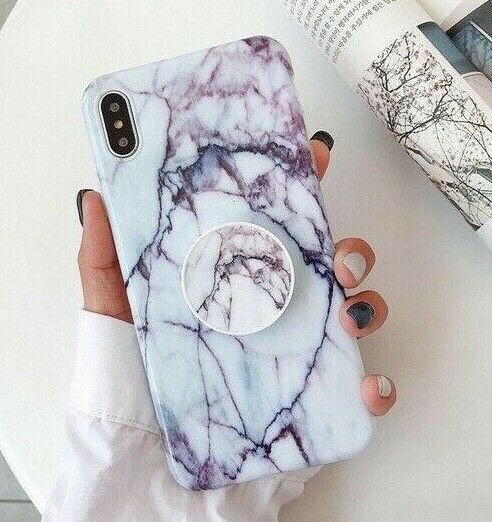 Marble Case With Holder Stand Quality For iPhone 11 11Pro