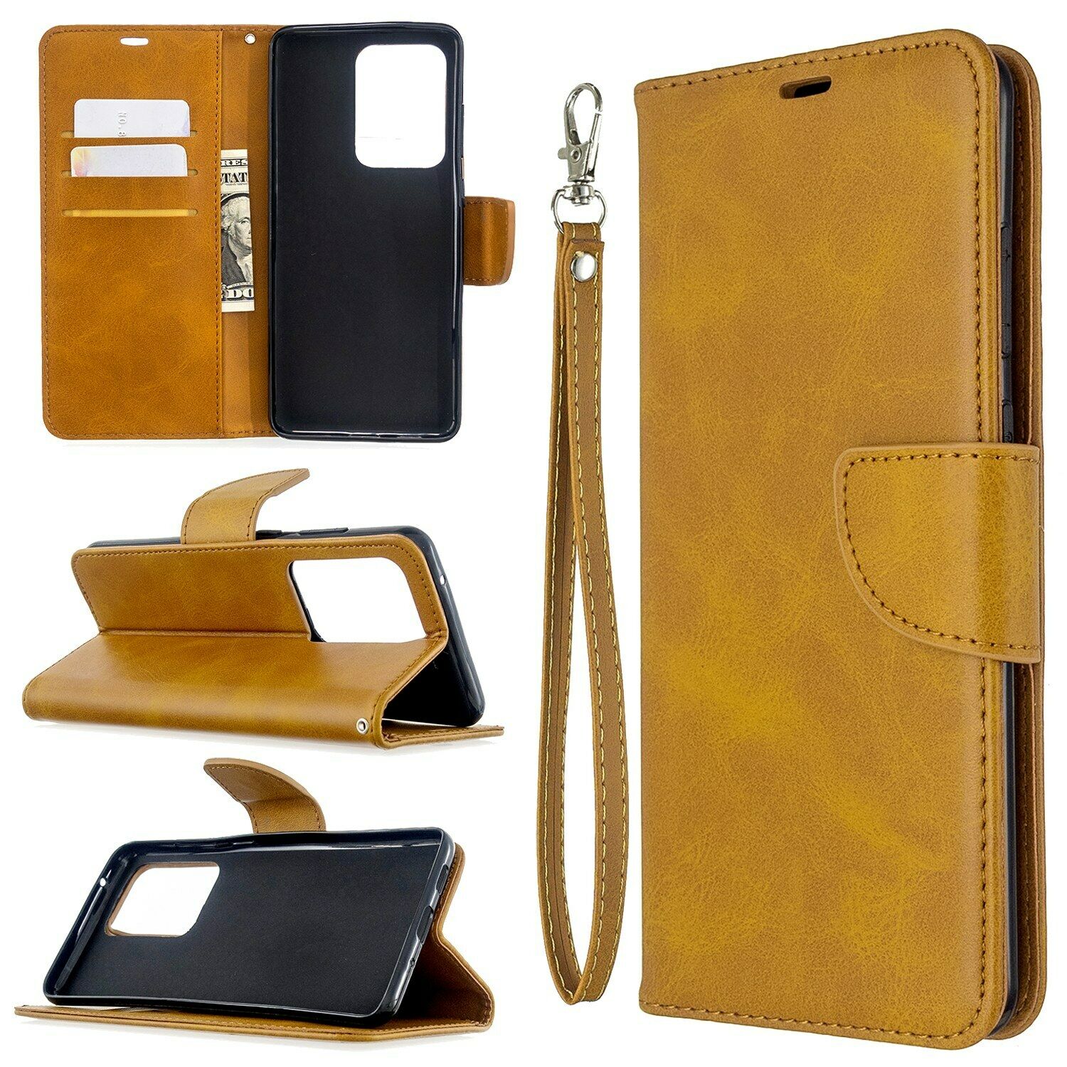 Ultra Flip Leather Card Wallet Stand Case For Samsung Galaxy