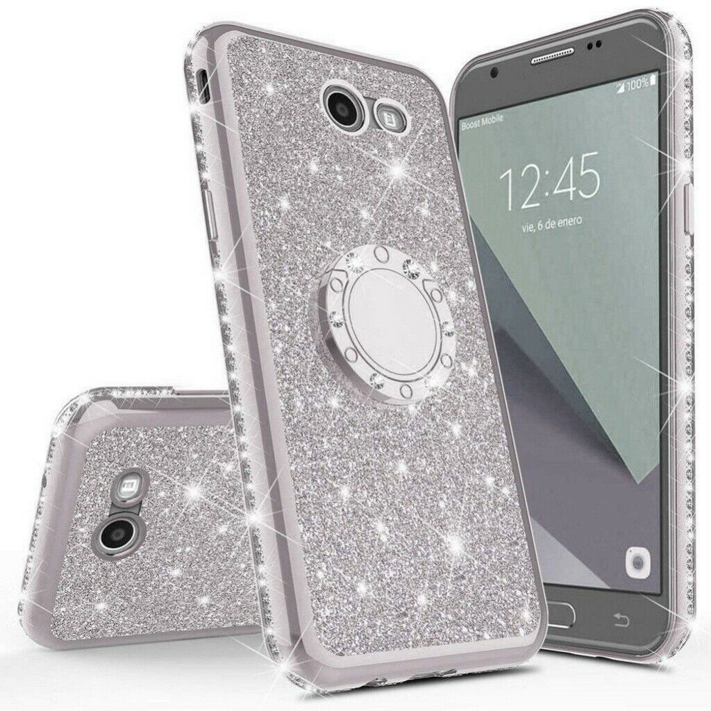 Bling Glitter Ring Stand Back Case for Samsung Galaxy S20 Plus Ultra