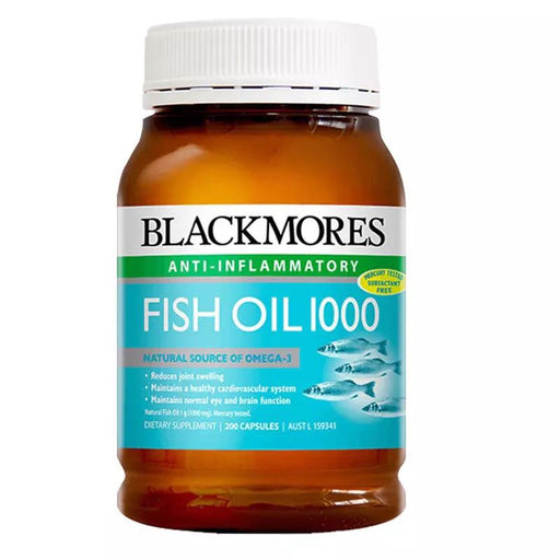 【包邮包税】blackmores澳佳宝fish oil 1000原味深海鱼油 400粒