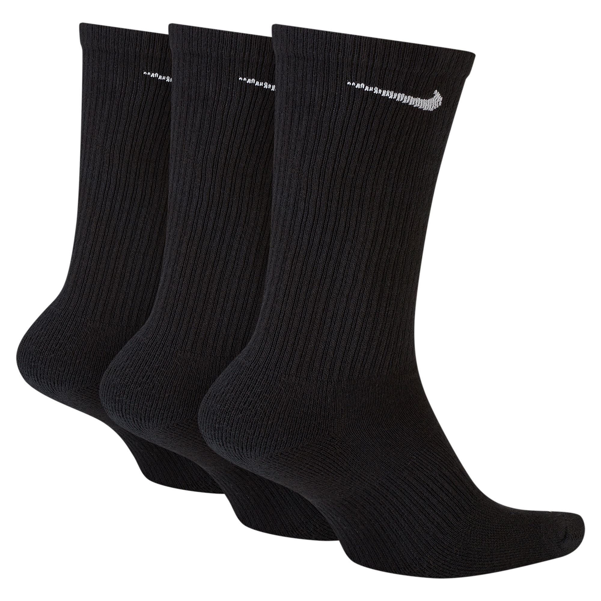 Nike Everyday Plus Cushioned Black/White 3 Pack Crew Socks