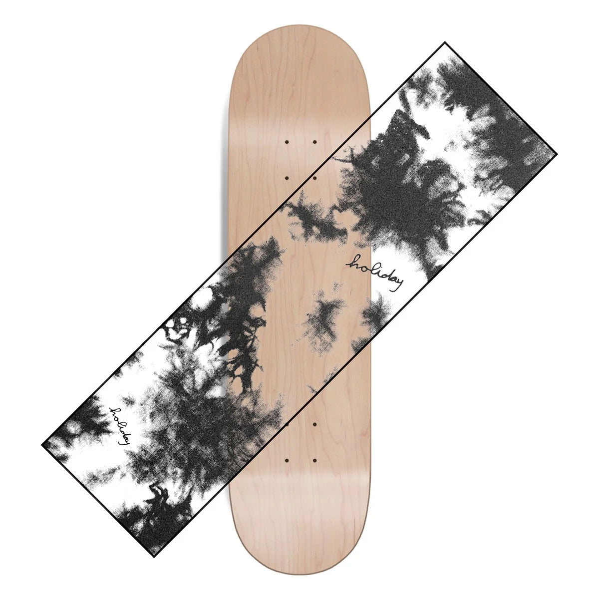 Holiday Tie Dye Clear Griptape