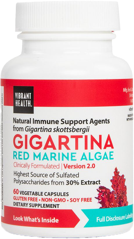 Gigartina Red Marine Algae, 60 Vegetable Capsules