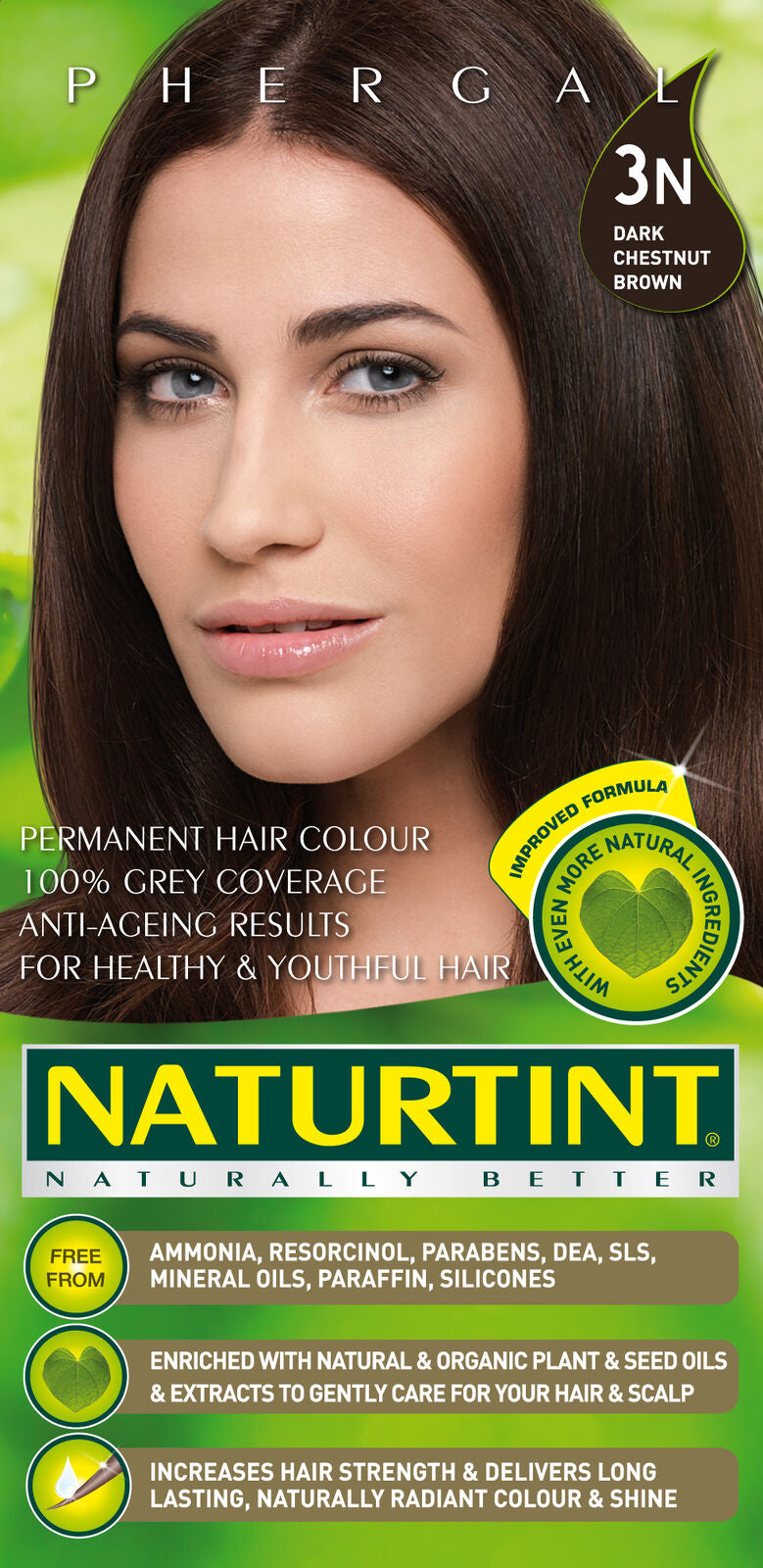 3N Dark Chestnut Brown Permanent Hair Color, Hair Dye