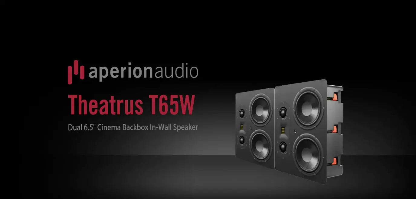 Aperionaudio-Theatrus-T65W-Dual-6.5"-Cinema/Studio-AMT-Ribbon- Tweeter-In-Wall-Speaker
