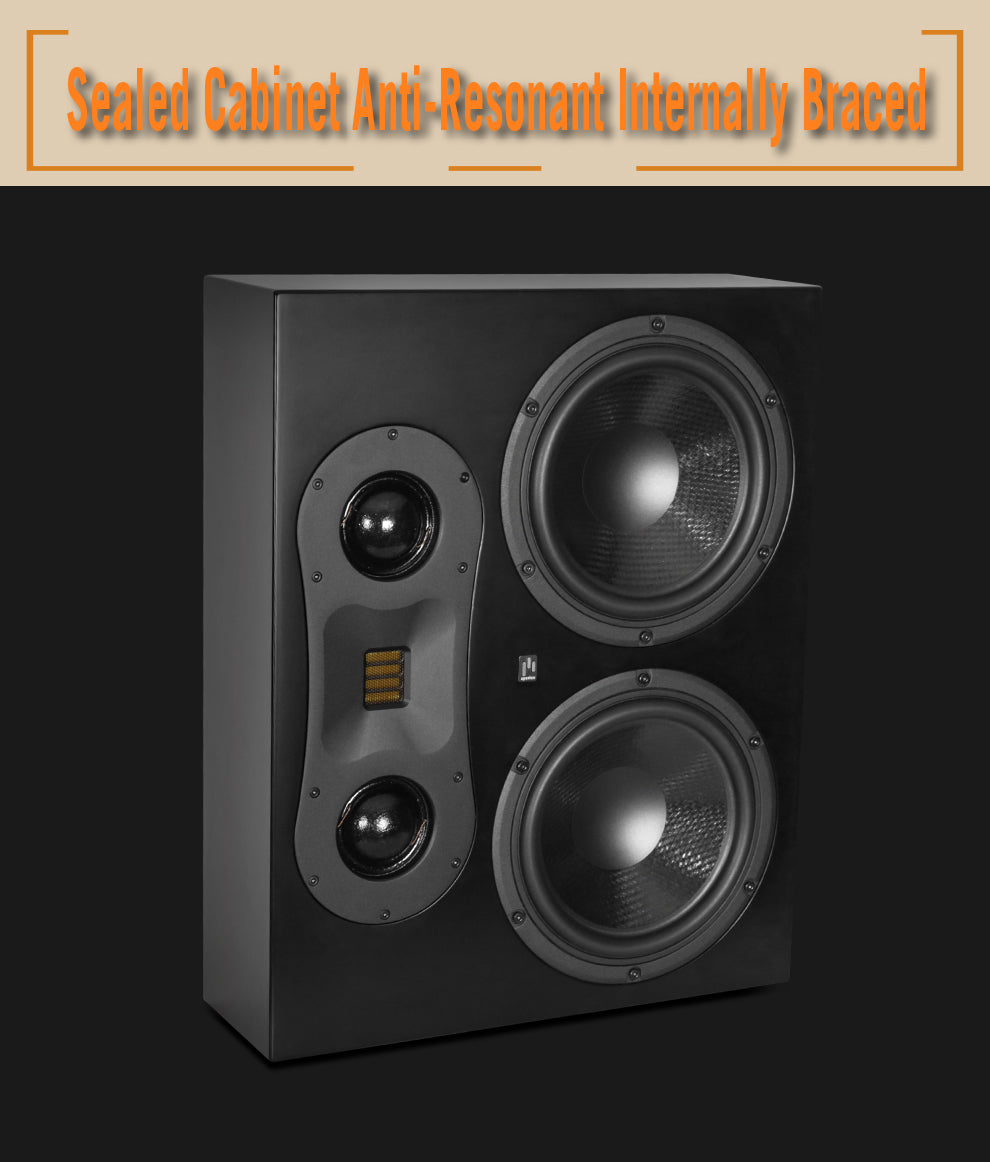 Aperionaudio Theatrus T80S Slim Cinema/Studio AMT Ribbon Tweeter Monitor Speaker