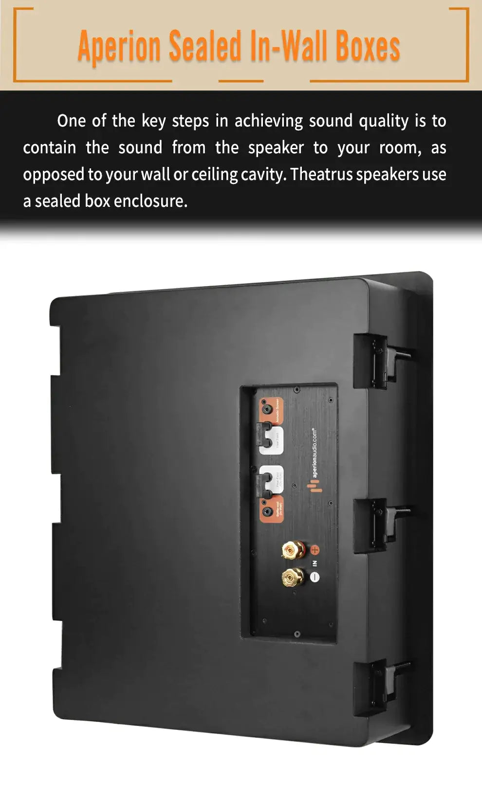 Aperionaudio-Theatrus-T65W-Dual-6.5"-Cinema/Studio-AMT-Ribbon- Tweeter-In-Wall-Speaker-Sealed-Cabinet