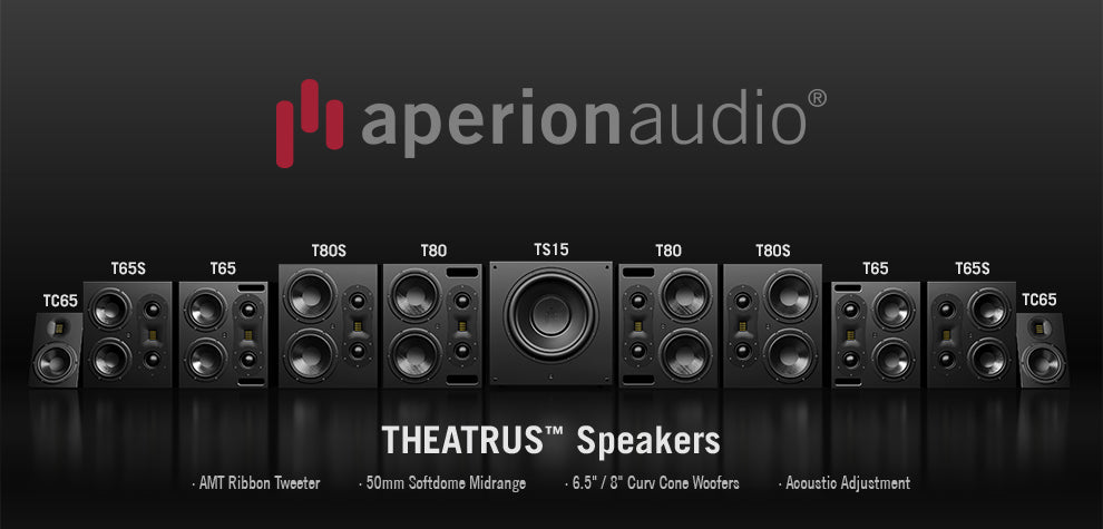 Aperionaudio Theatrus T80S Slim Cinema/Studio AMT Ribbon Tweeter Monitor Speaker