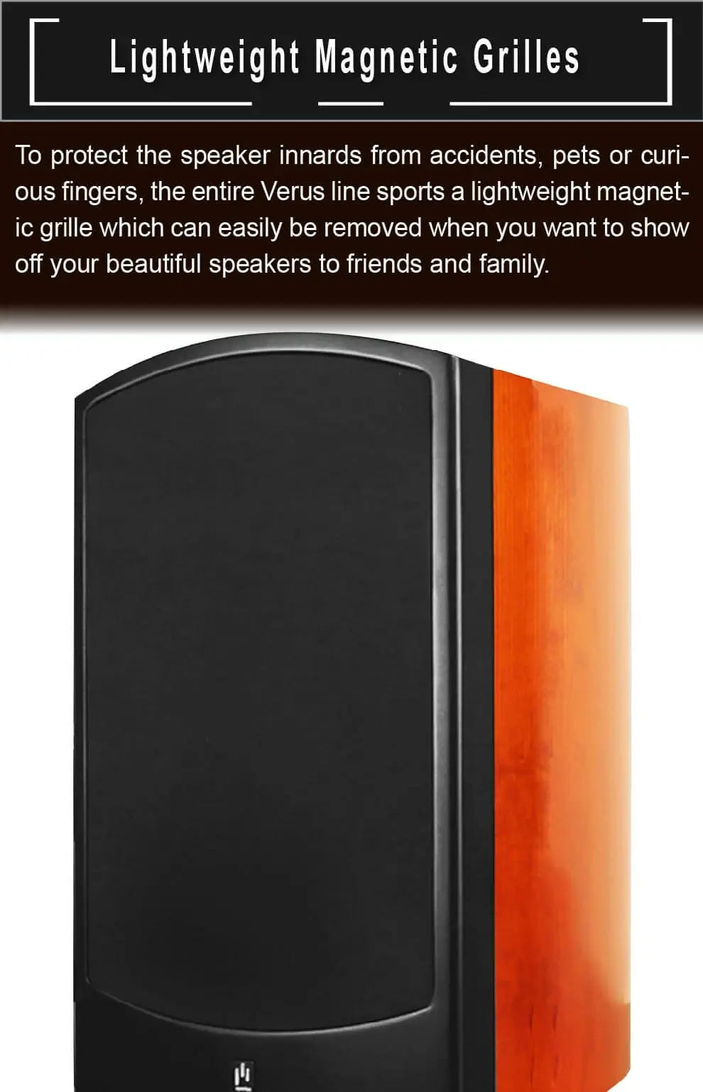 Aperionaudio-Verus-III-Concert-V8B-2Way-8"-Bookshelf-Speaker-Grille