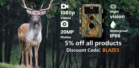 5% off - Discount Code for all trail cameras products at blazevideo.net