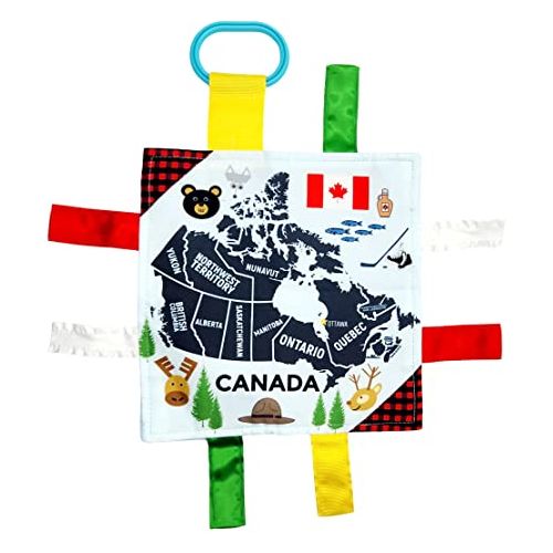 BabyJackCo 8x8 City and State Crinkle Tag Squares Canada