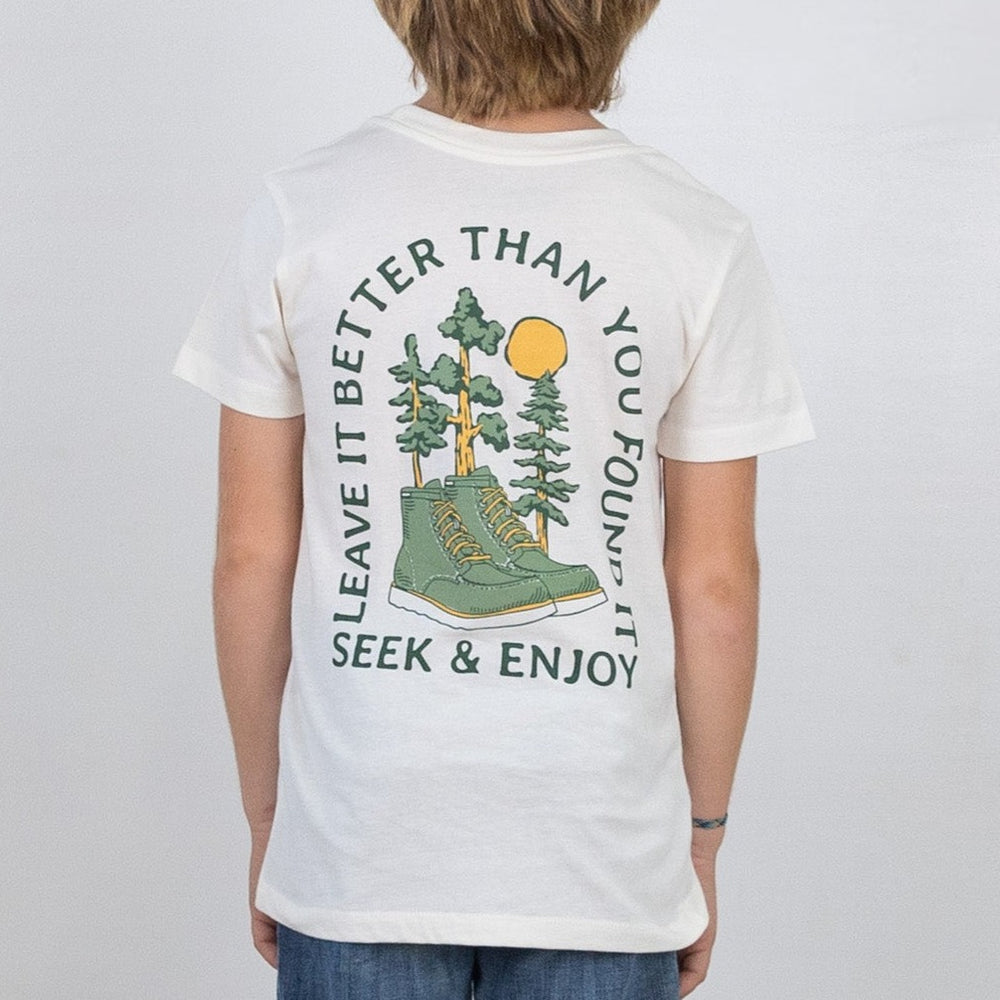 Tiny Whales Leave It Better T-Shirt, Natural