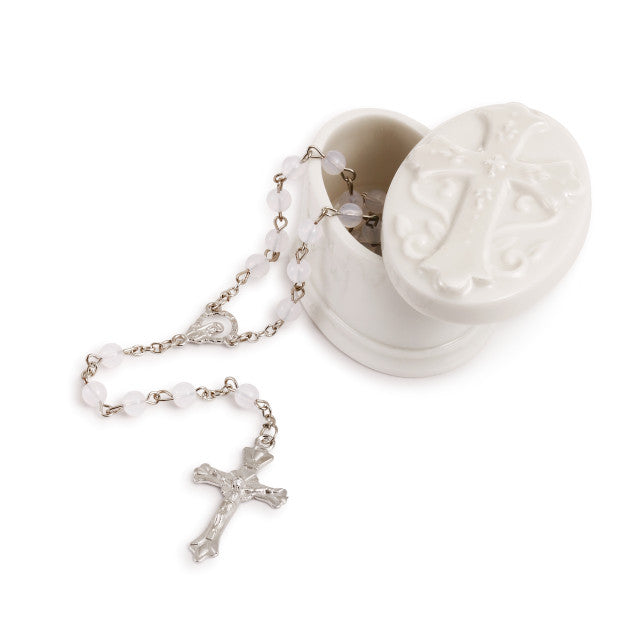 Demdaco Trinket Box & Rosary