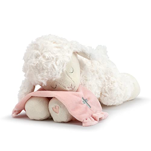 Demdaco-Pink Goodnight Prayer Mechanical Lamb