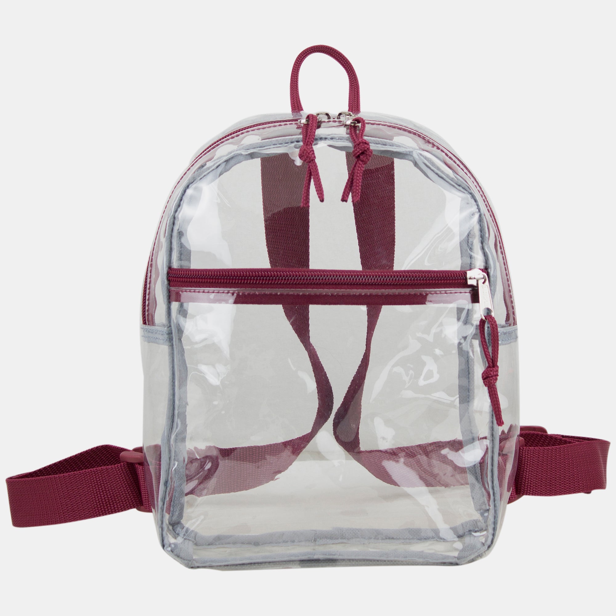 Eastsport 100% Transparent Clear Mini Backpack with Adjustable Straps