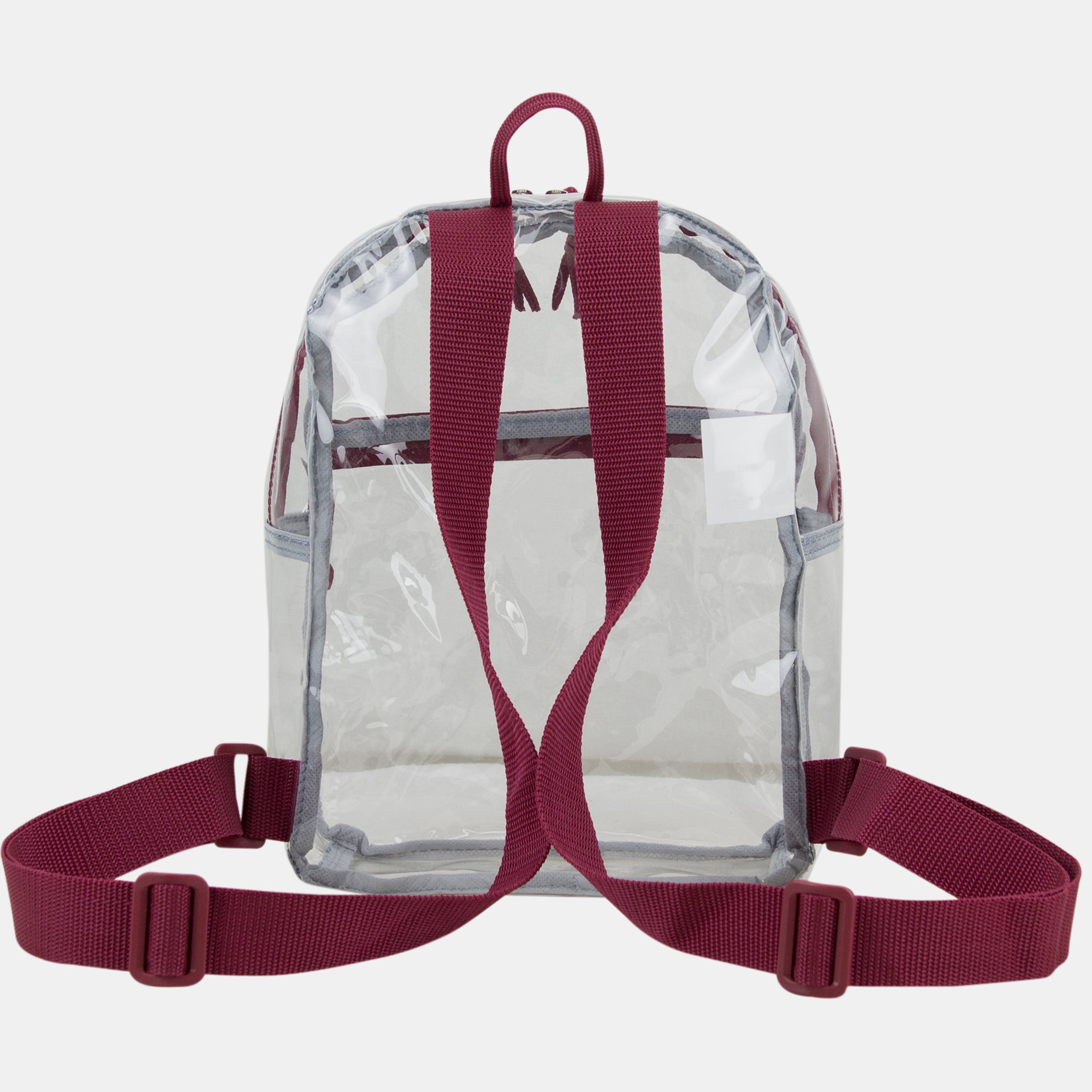 Eastsport 100% Transparent Clear Mini Backpack with Adjustable Straps