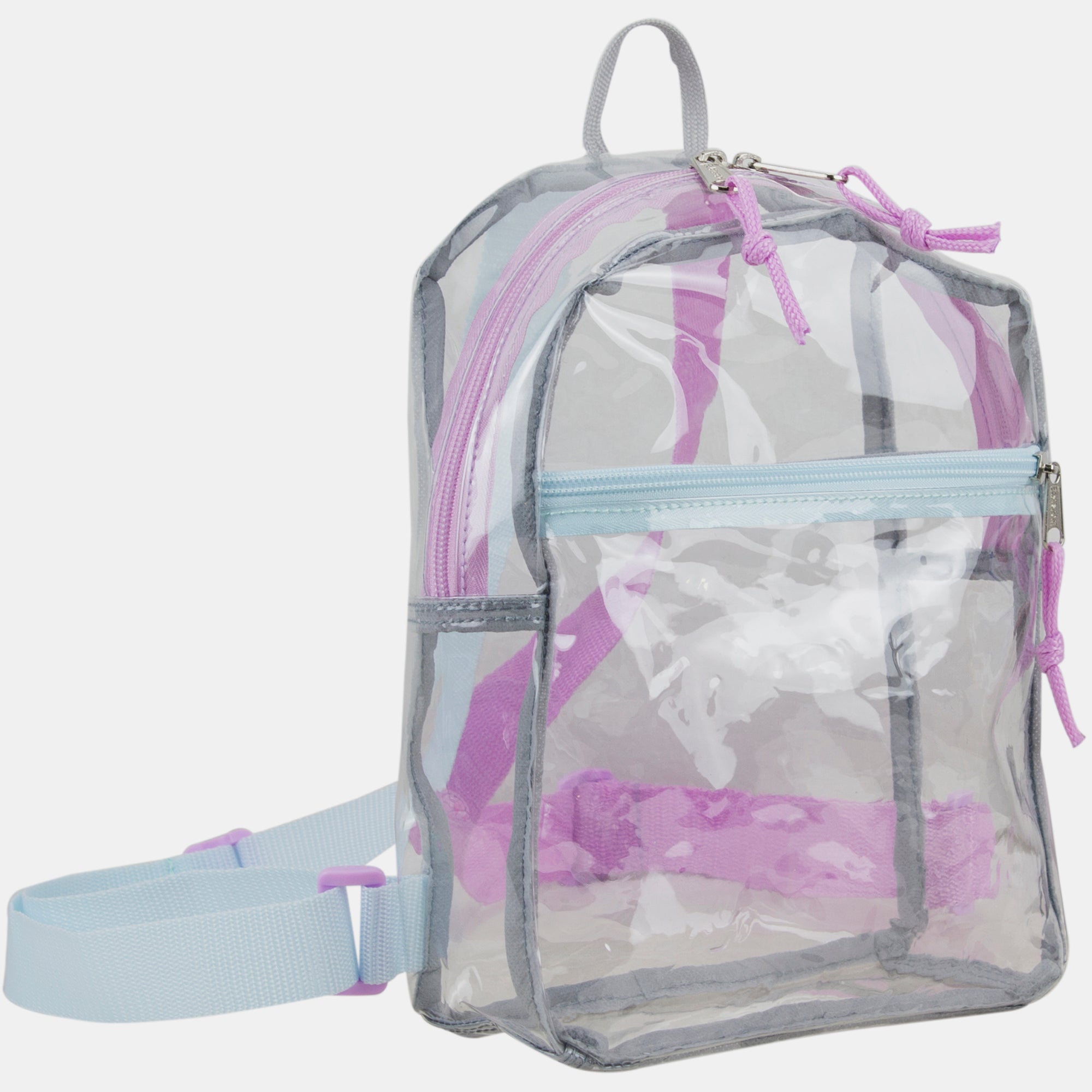 Eastsport 100% Transparent Clear Mini Backpack with Adjustable Straps