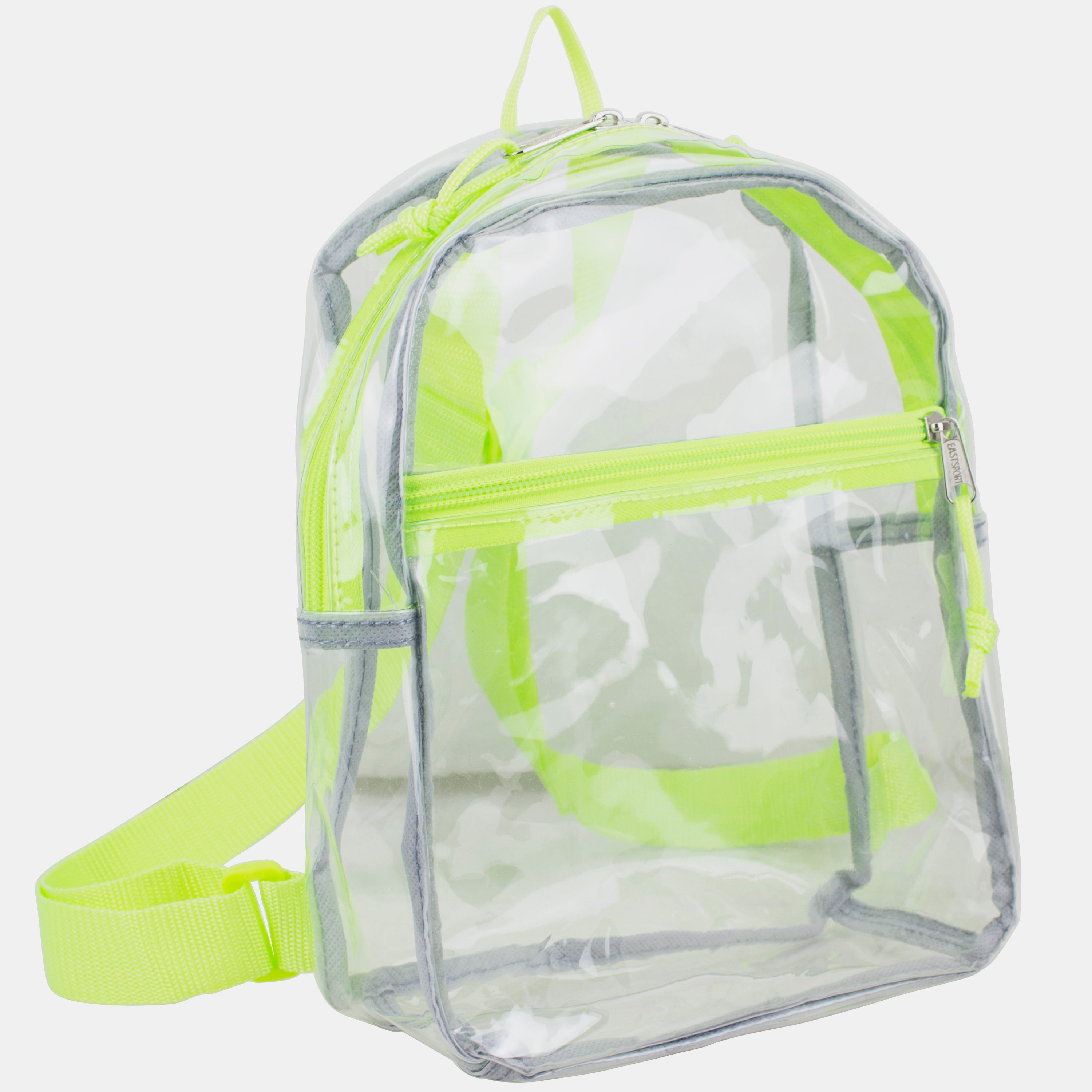 Eastsport 100% Transparent Clear Mini Backpack with Adjustable Straps