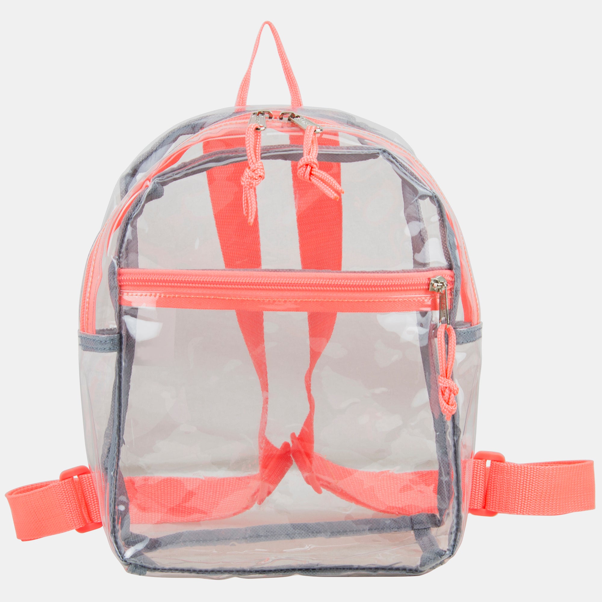 Eastsport 100% Transparent Clear Mini Backpack with Adjustable Straps