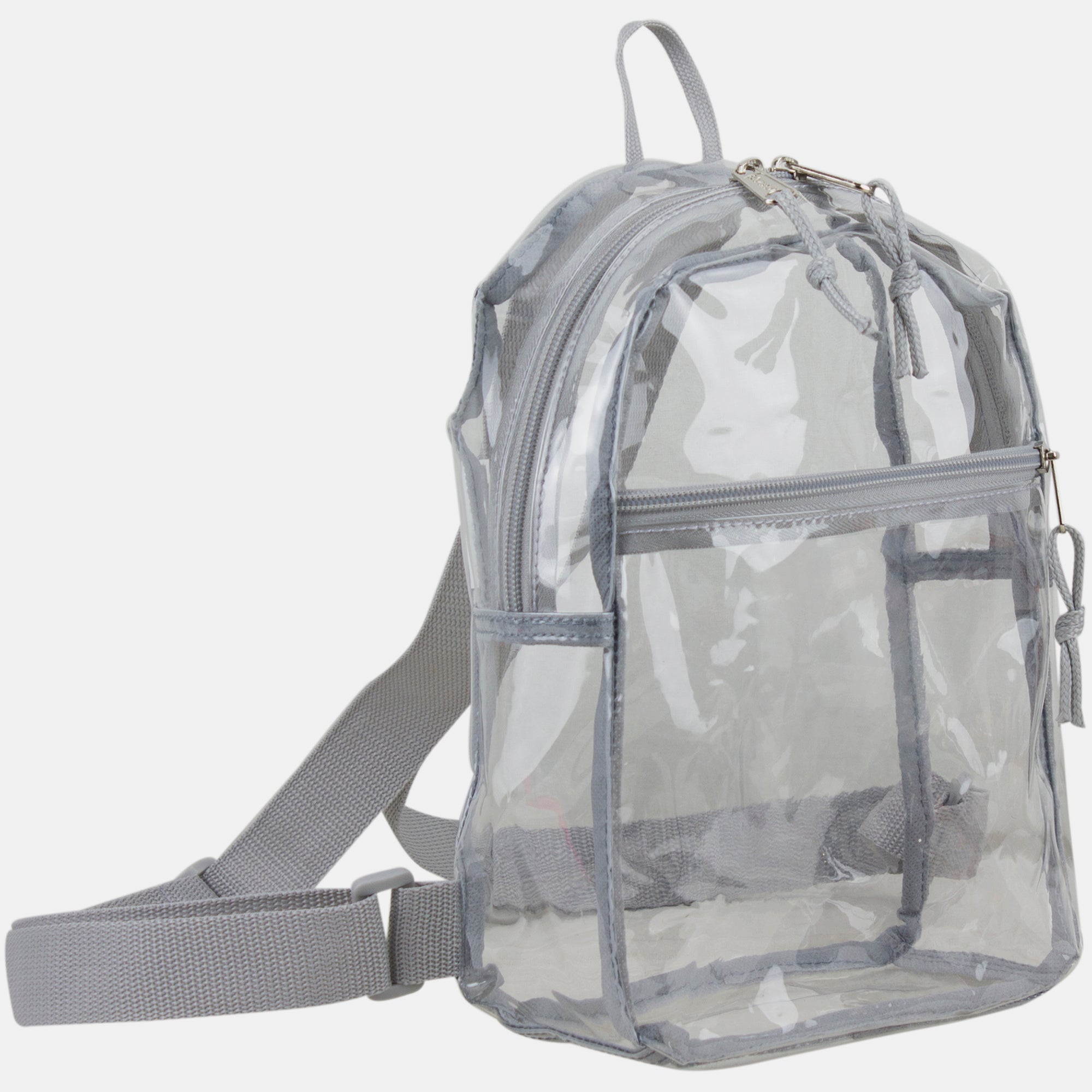 Eastsport 100% Transparent Clear Mini Backpack with Adjustable Straps