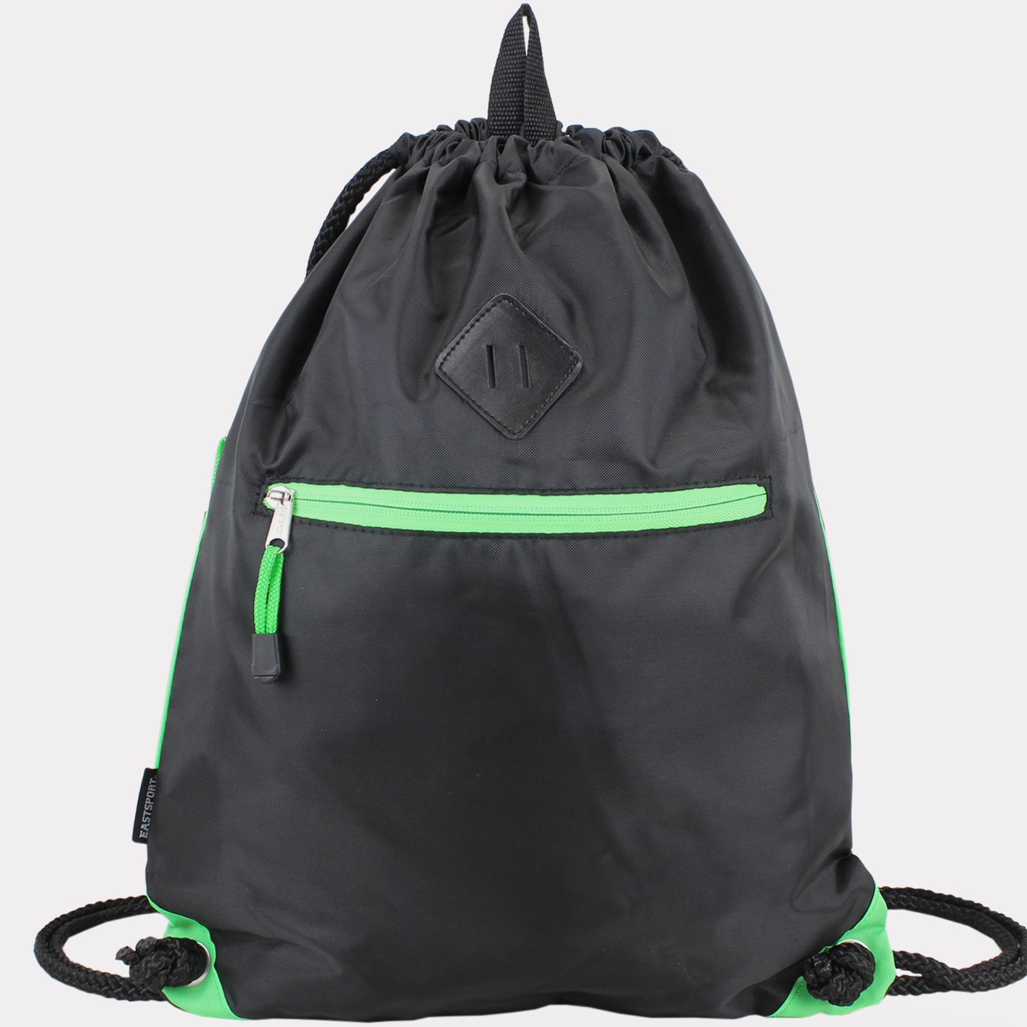 Eastsport Drawstring Sackpack with Diamond Patch