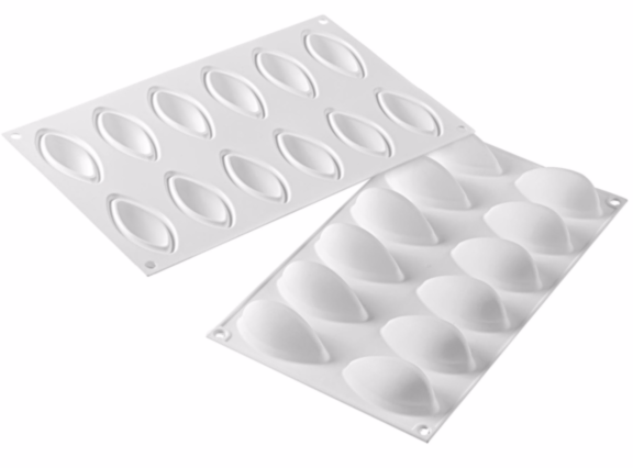 Silikomart Silicone 3D Mold  Quenelle  (Matfer Bourgeat)