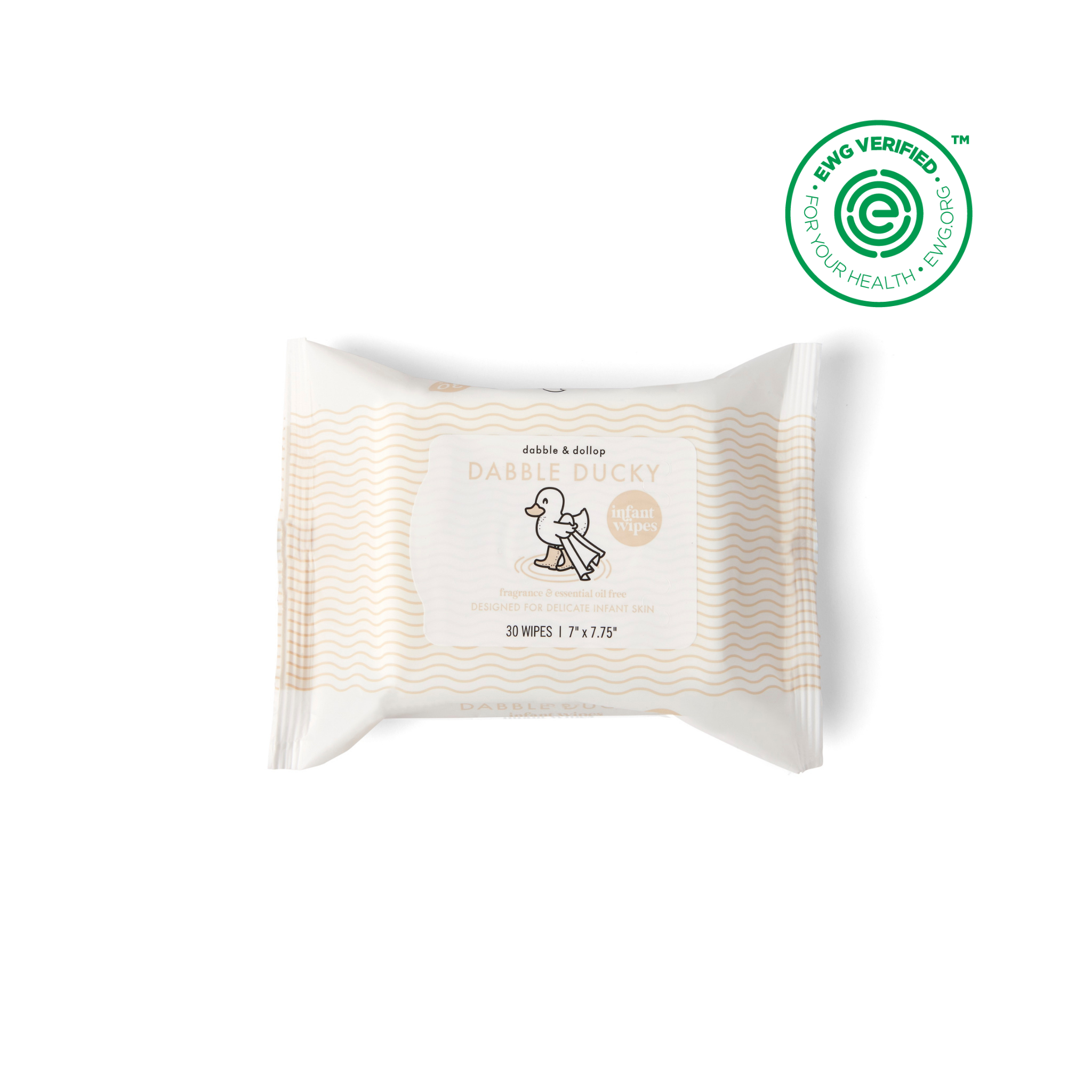 Dabble Ducky Face & Neck Wipes