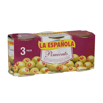 La Espa?ola Red Pepper Stuffed Olives (3 x 50 g)