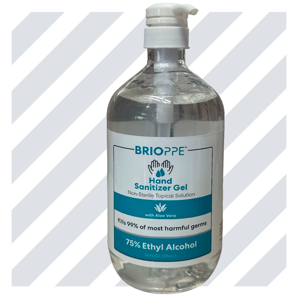 Brioppe hand sanitizer gel 33onz