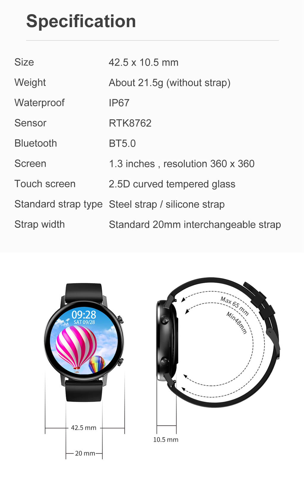 dt96 smart watch