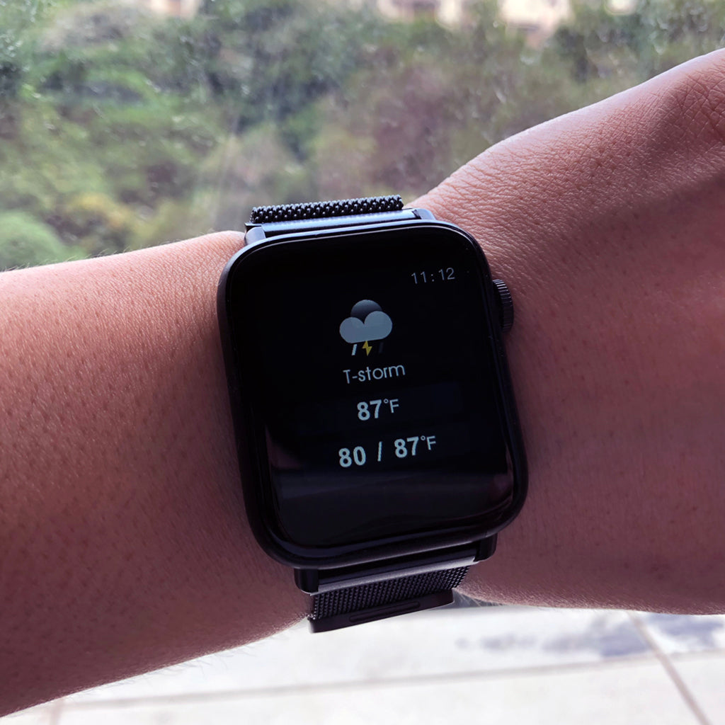 weather information smart watch