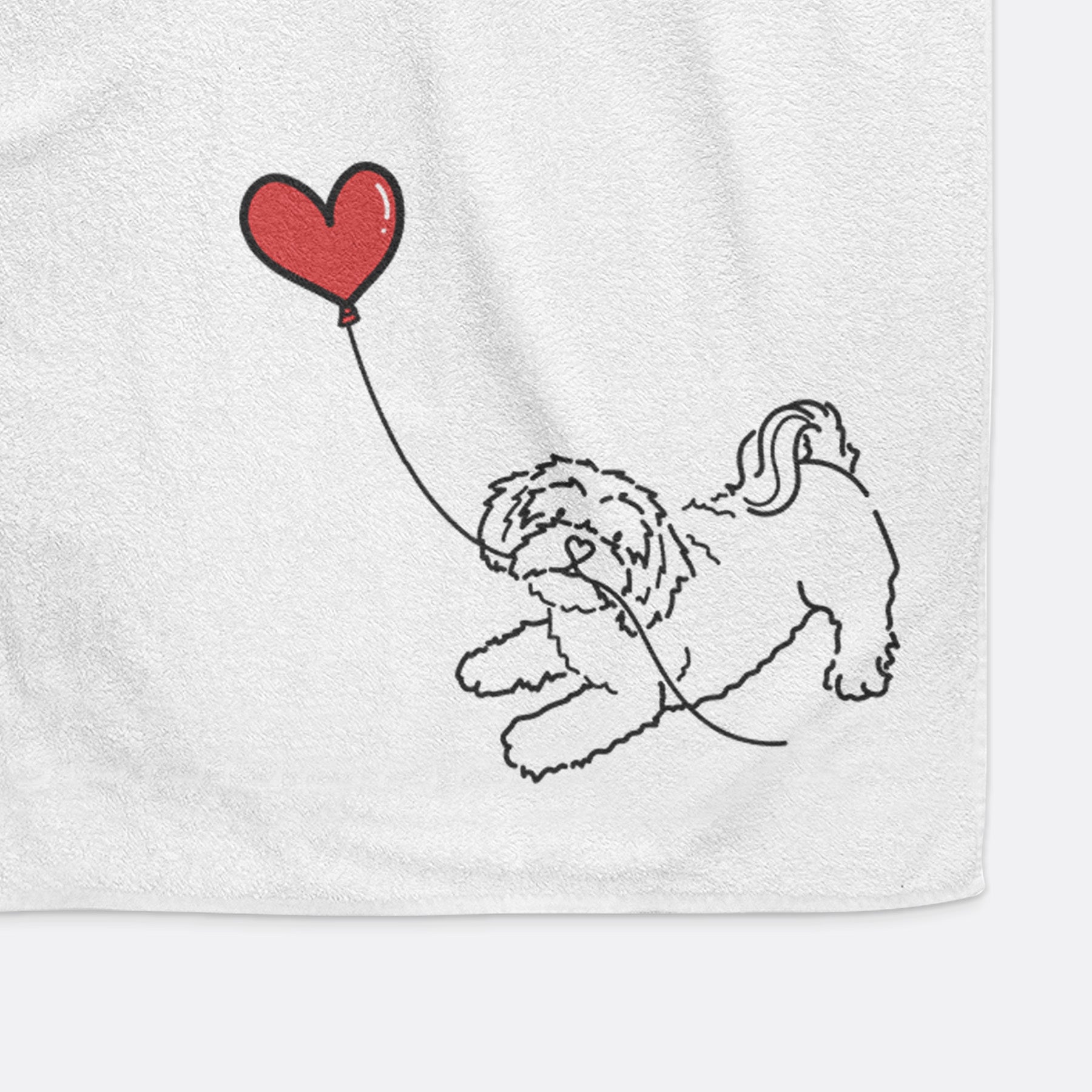 Shihpoo Heart String -  Hand Towel