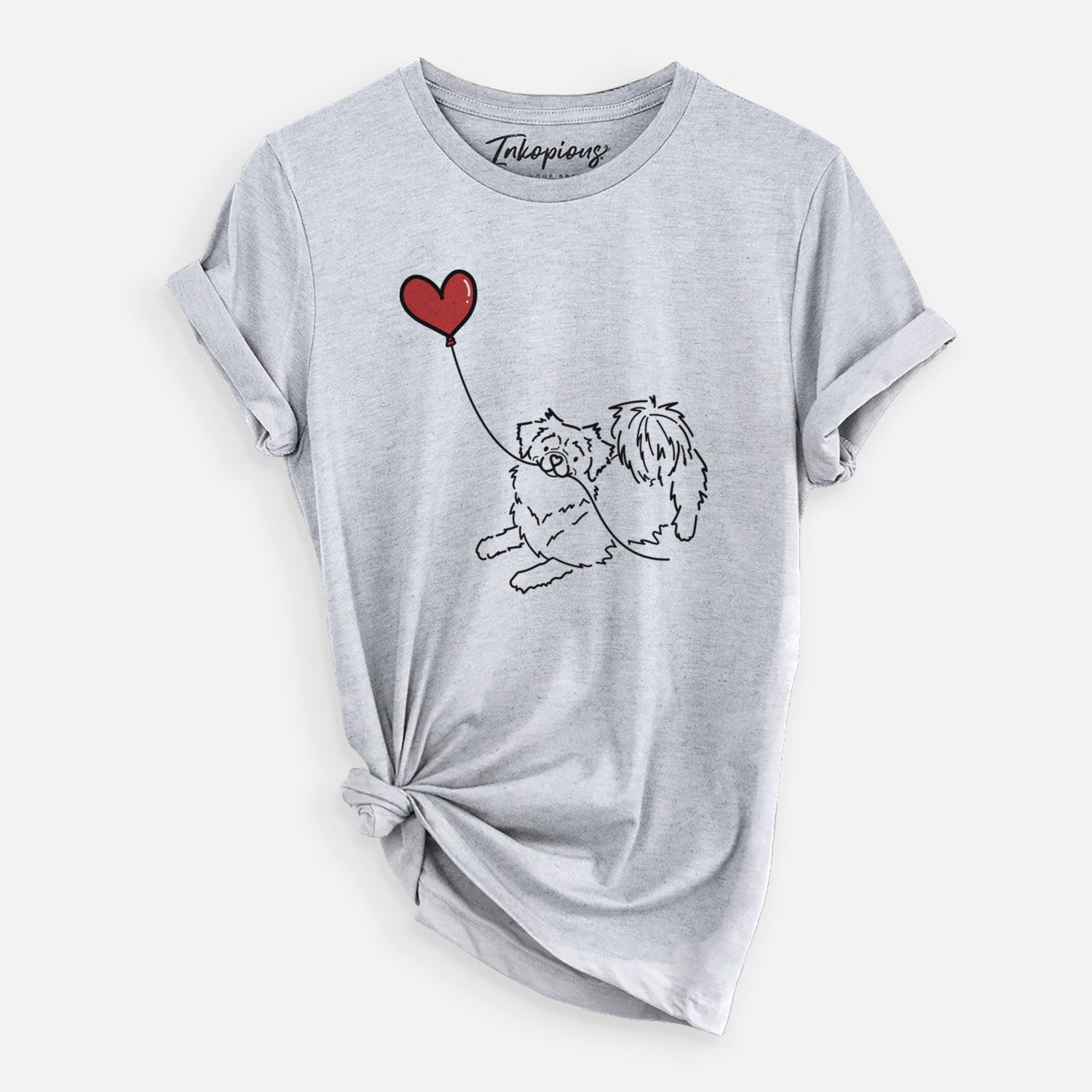 Tibetan Spaniel Heart String - Unisex Crewneck