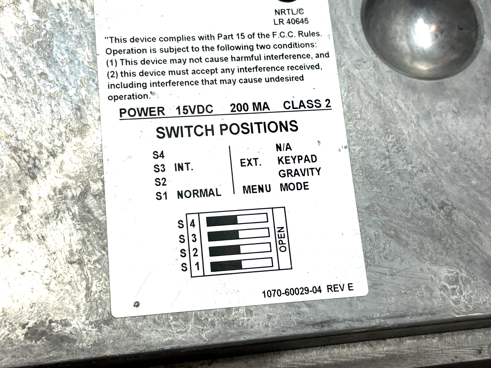 NCI Postal Weight Classifier 10lbs Max W1 100lbs Max W2