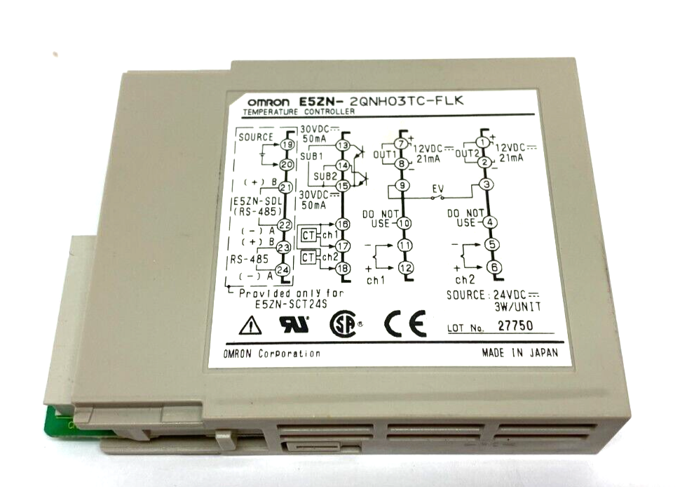 Omron E5ZN-2QNH03TC-FLK Temperature Controller Module